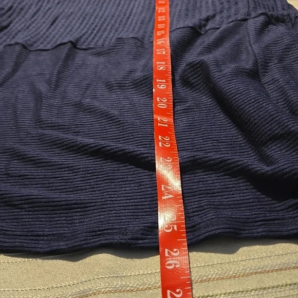 Velvet by Graham & Spencer Navy Waffle Knit Cardigan Women Size S - Picture 12 of 16